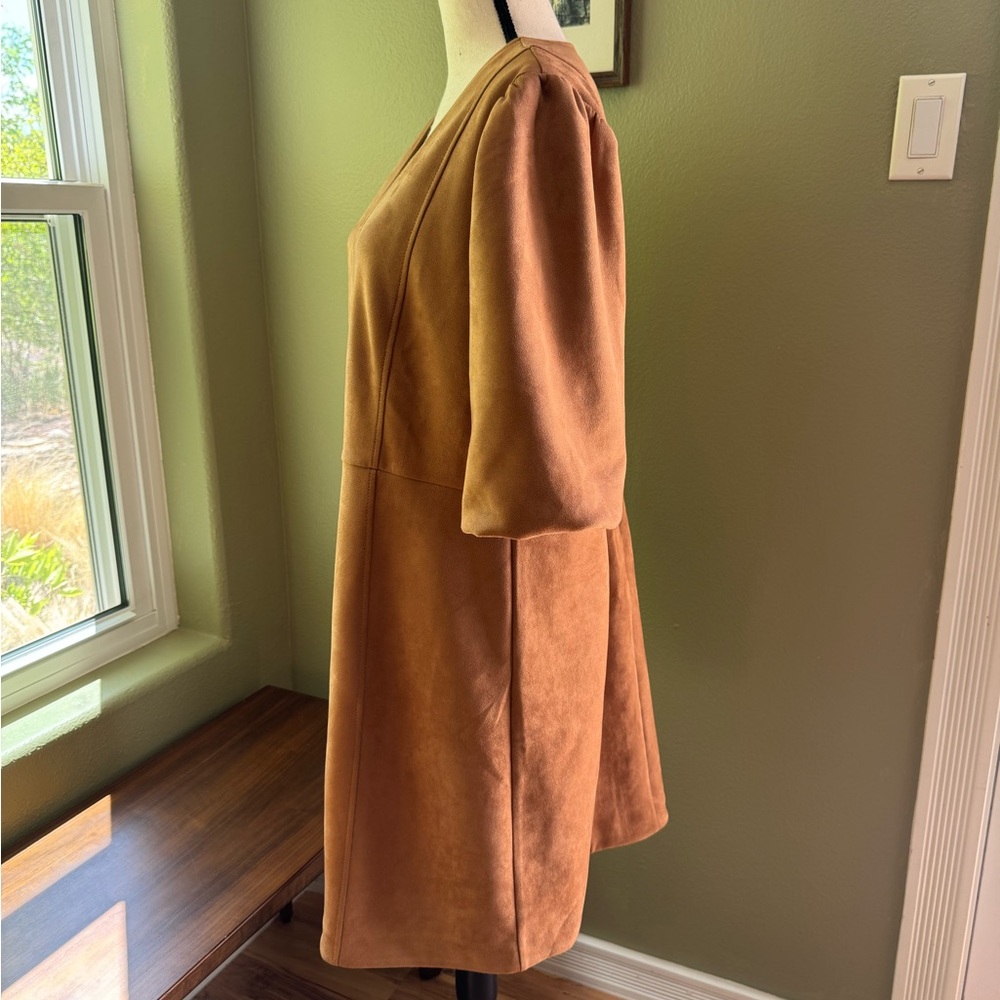 Ann Taylor Faux Suede Dress - Picture 2 of 9